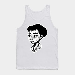 Audrey Hepburn T-Shirt Sticker Flowers Illustration Hoodie Notebook T-Shirt Tank Top